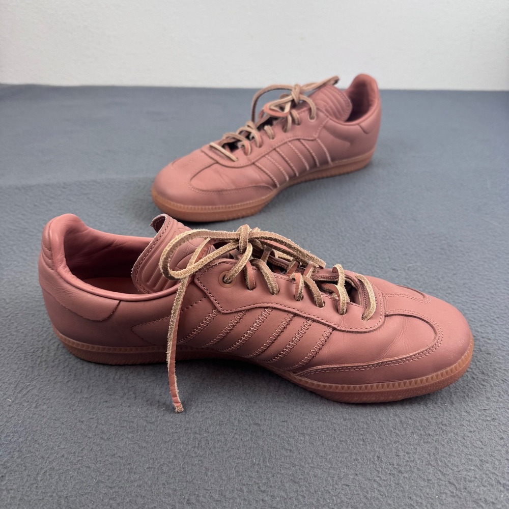 Adidas Humanrace Samba Mens 8.5 Terracotta Pharrell Williams IE7290 Leather Gum - Picture 2 of 8